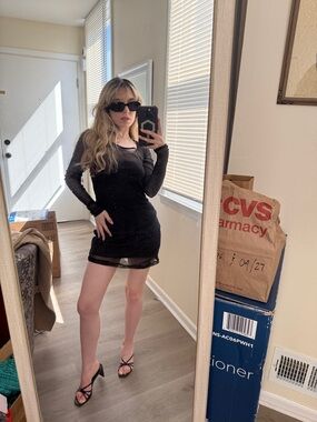Sexy Black Mini Dress